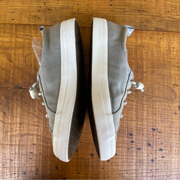 Sperry Crest Vibe Linen Sneaker Gray Women’s  7 Lightweight Breathable Coastal - Picture 2 of 15